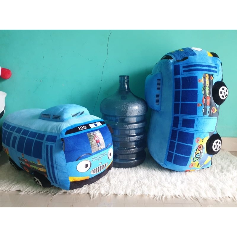 BONEKA BUS TAYO / gratis pasang foto nama (bisa COD)
