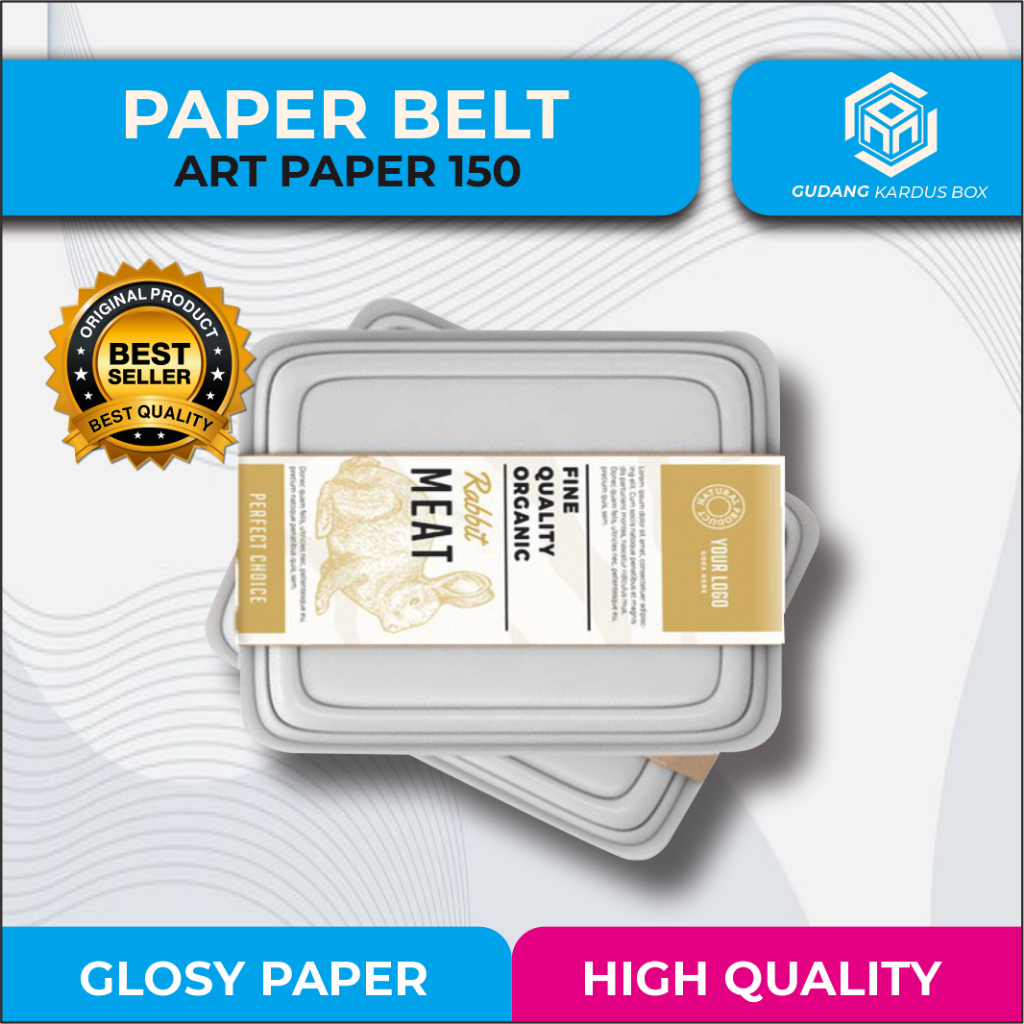 

Paper Belt Custom/ Cetak Paper Belt/ Label Segel Box/ Paper Belt Murah - Bisa Custom Sesuai Request