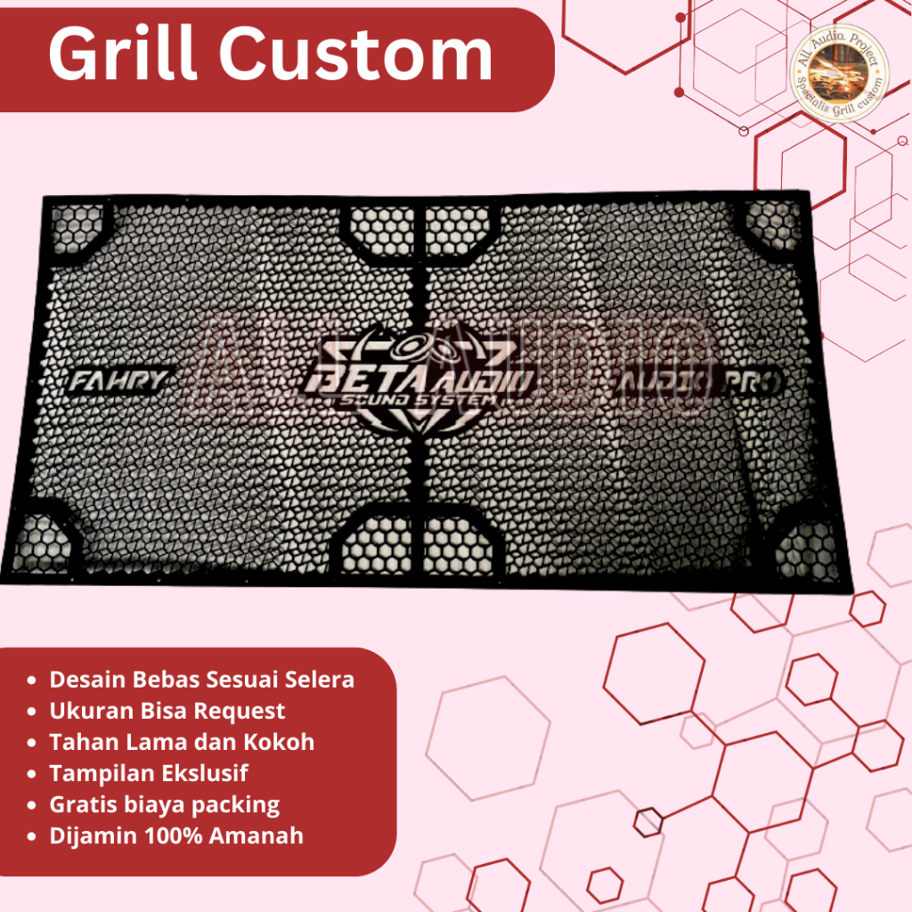 Grill Sound Custom All Audio Tutup Ram Speaker