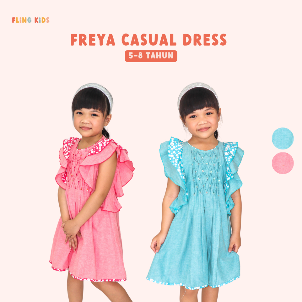 FLING KIDS - Freya Casual Dress FL-D0105 | Dress Casual Anak