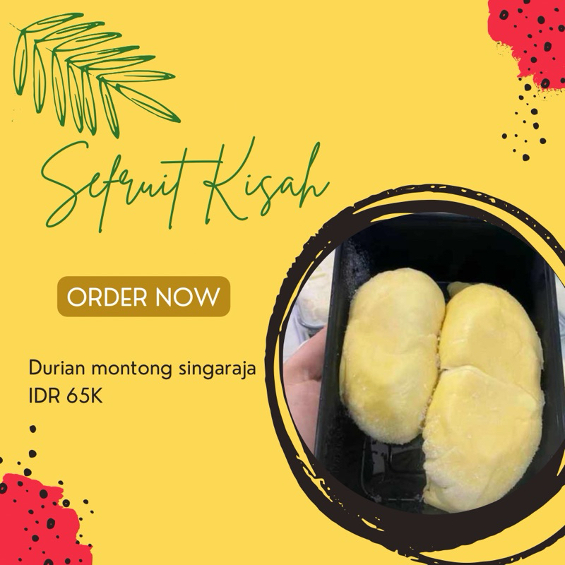 

DURIAN MONTONG SINGARAJA BUAH PREMIUM SEFRUIT KISAH