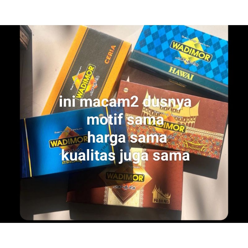 FAVORIT SARUNG ORIGINAL WADIMOR MOTIF PADANG/HORISON/TIGA DARA/MALAY/SARUNG ORANG DEWASA/ ASLI