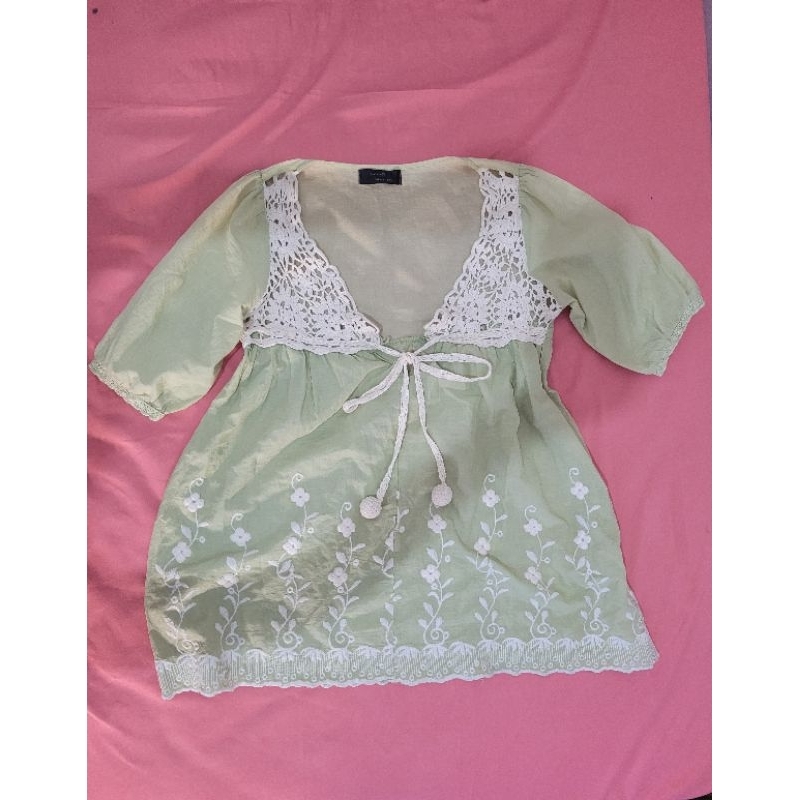 Sage Cute Tops Japan Merk "Silent Worth"