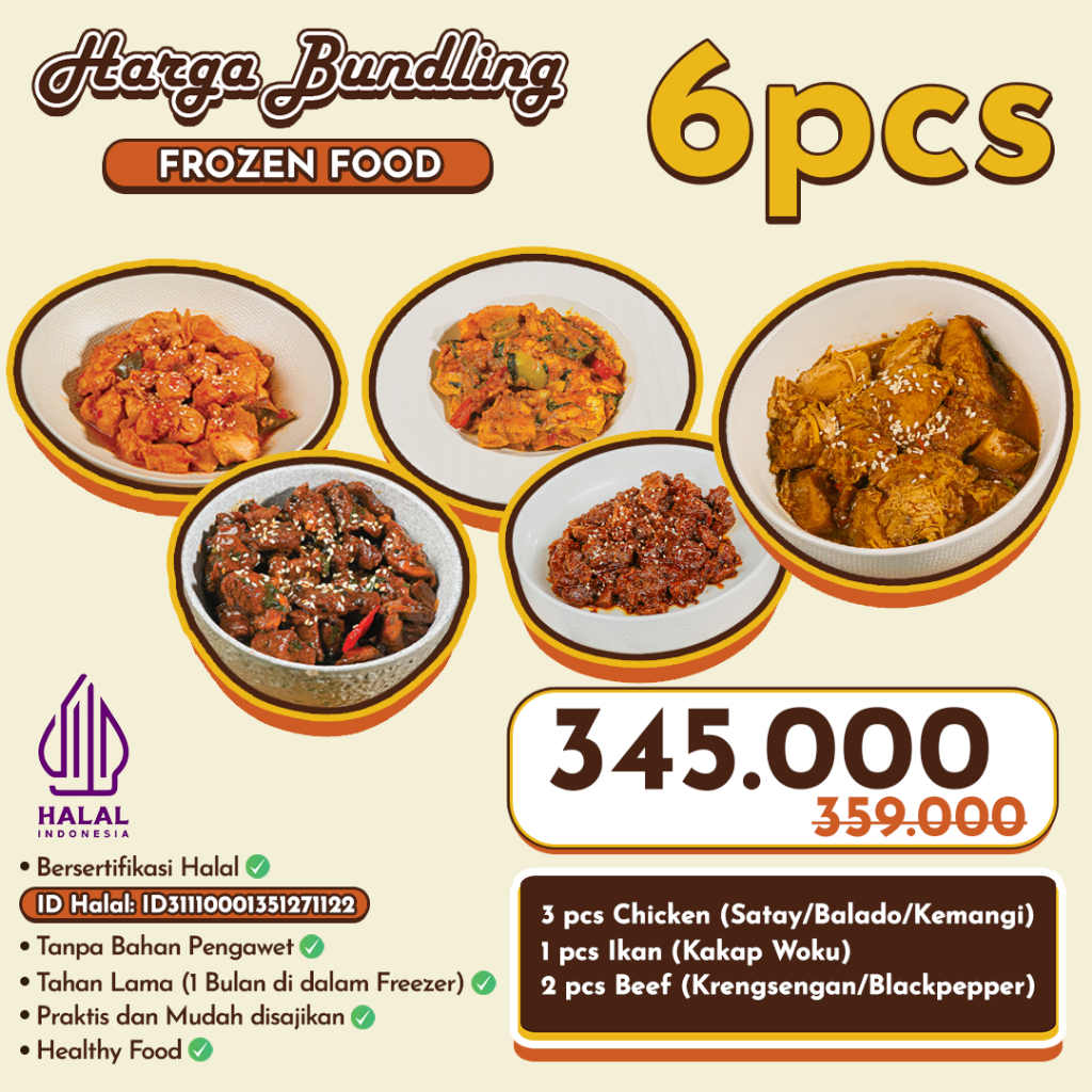 

BUNDLING 6 FROZEN FOOD AMANAH