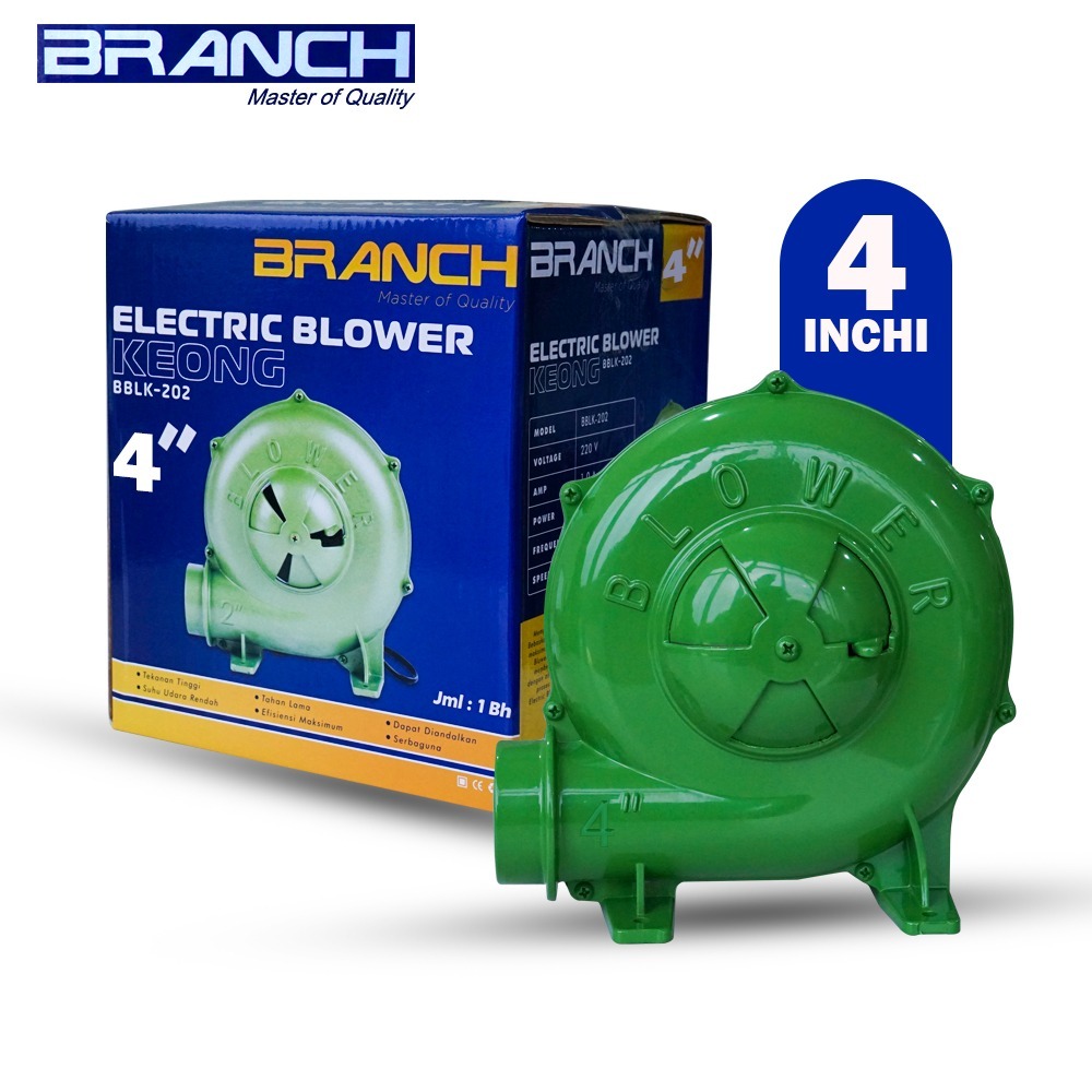MESIN BLOWER KEONG 4 " ELECTRIC BLOWER ANGIN 4 INCH BRANCH