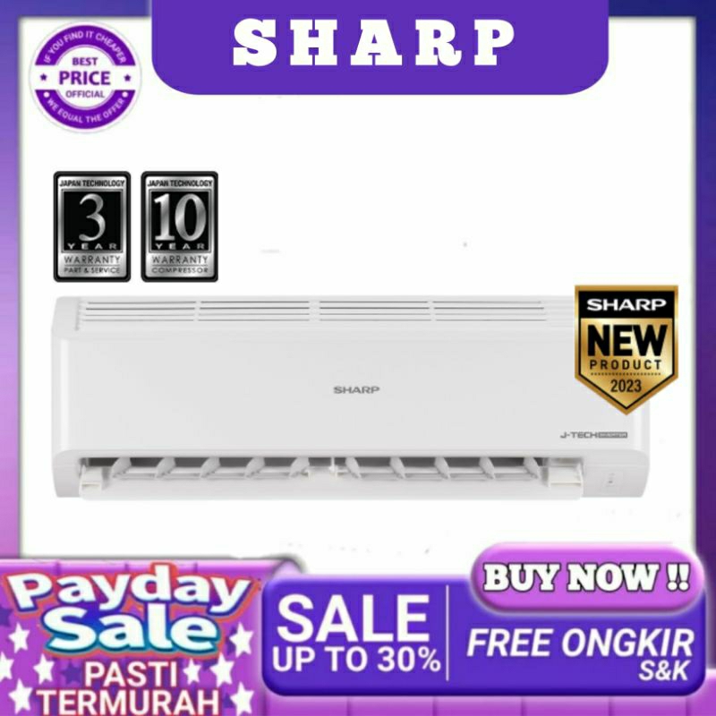 AC SHARP INVERTER 1/2PK AH-X6BEY INVERTER BEY SERIES AHX6BEY 0.5PK