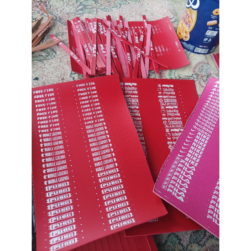 Bahan kalep untuk gelang ukir nama Akrilik