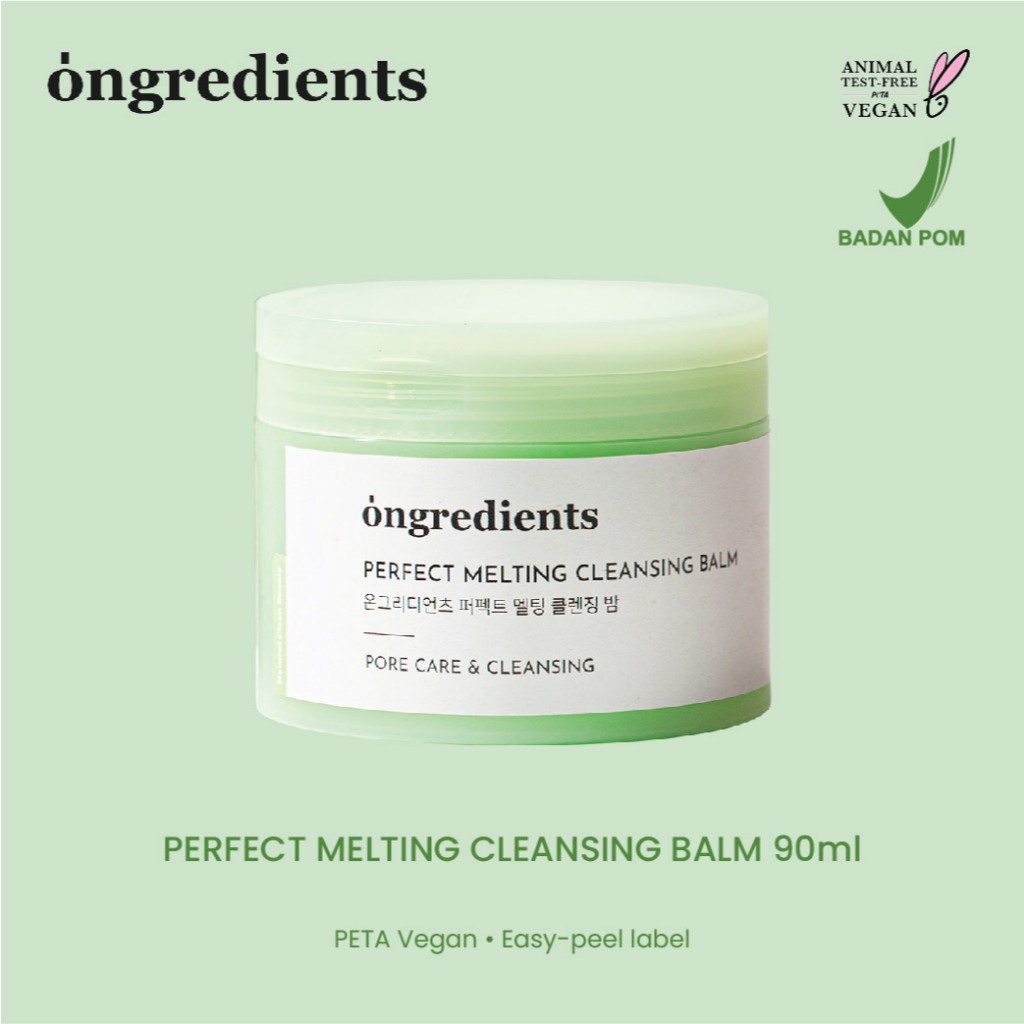 ONGREDIENTS Perfect Melting Cleansing Balm 90ml | Non-Greasy Makeup Remover