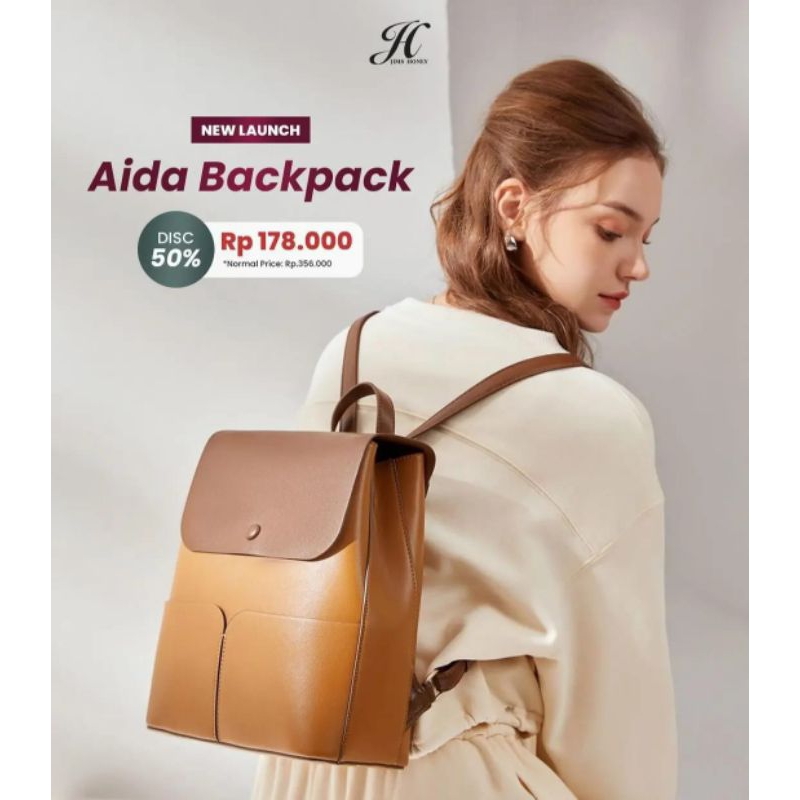 Jims Honey - Aida Backpack Tas Ransel Wanita Jims Honey Aida Bag