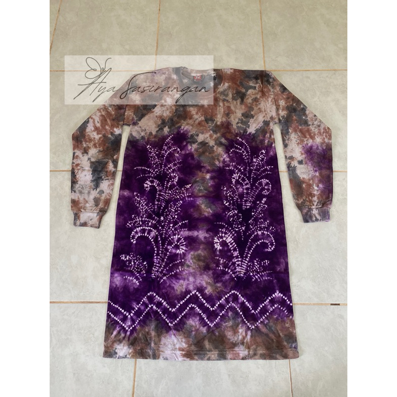 Kaos Batik Sasirangan Jumputan Katun Kalimantan / Tunik Lurus READY STOK XL dan XXL