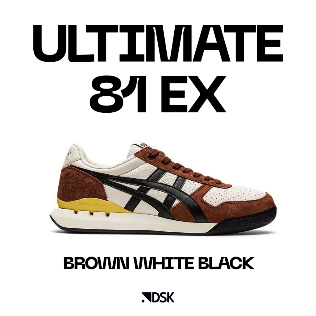 Onitsuka Tiger Ultimate EX 81 Brown White Black 100% Original Sneakers Casual Pria Wanita Sepatu Ori Murah Sepatu Onitsuka original Onitsuka Tiger Original Official Store Sepatu Onitsuka Tiger Sneakers Onitsuka Sepatu Onitsuka Wanita Pria