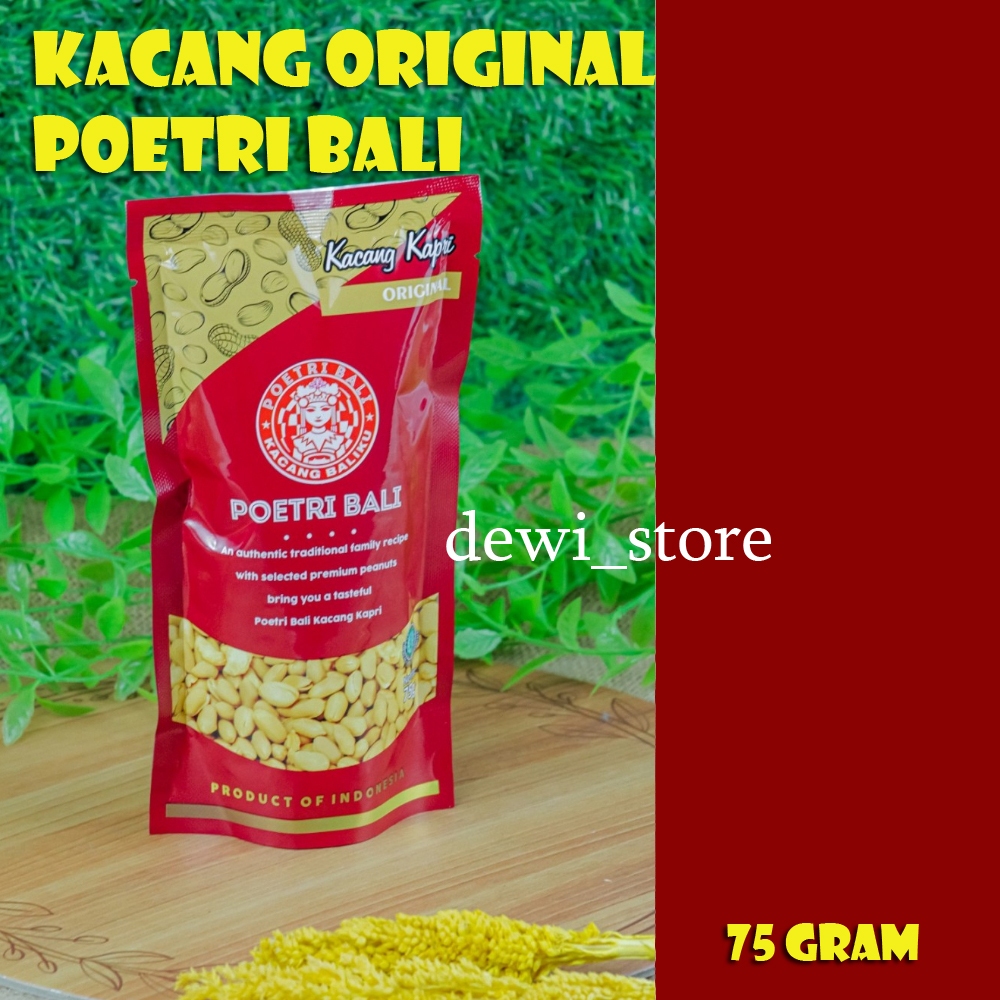 

KACANG POETRI BALI ORIGINAL 75 GRAM / Poetri Bali Kacang Ori / Kacang Varian Oiginal Poetri Bali / Kacang Khas Bali