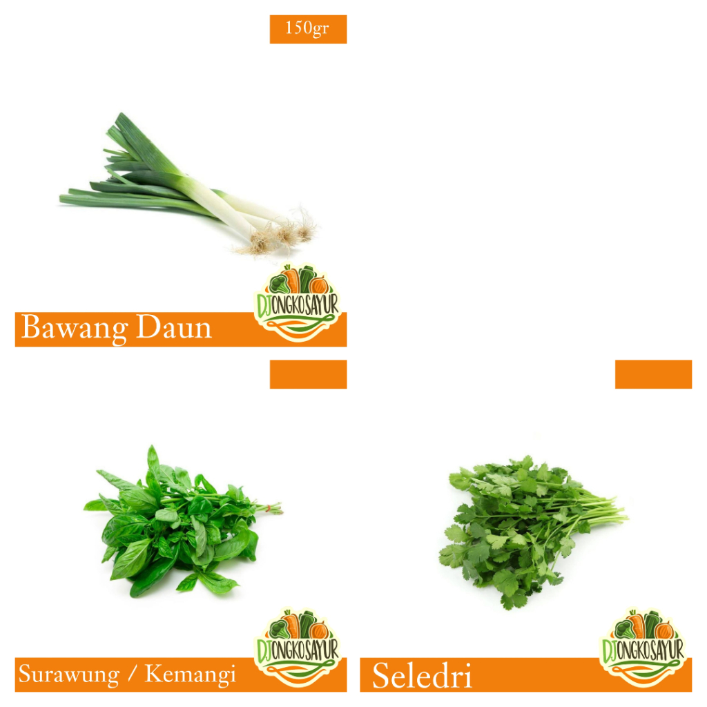 

Bawang Daun ; Daun Bawang / Kemangi ; Surawung / Seledri