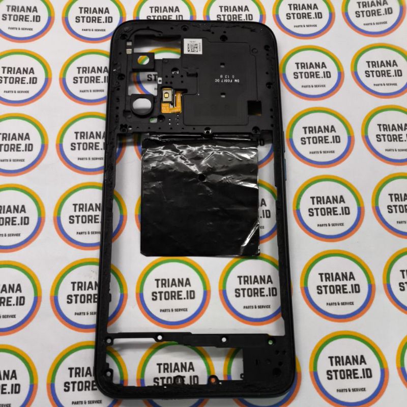 Rear assy bezel tulang tengah middle frame + NFC + LED flash realme X3 superzoom original cabutan