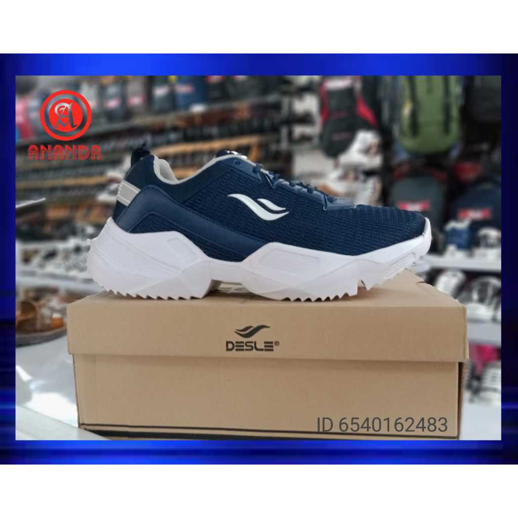 sepatu dewasa laki-laki desle miguel stanley biru tua/abu muda 39-43
