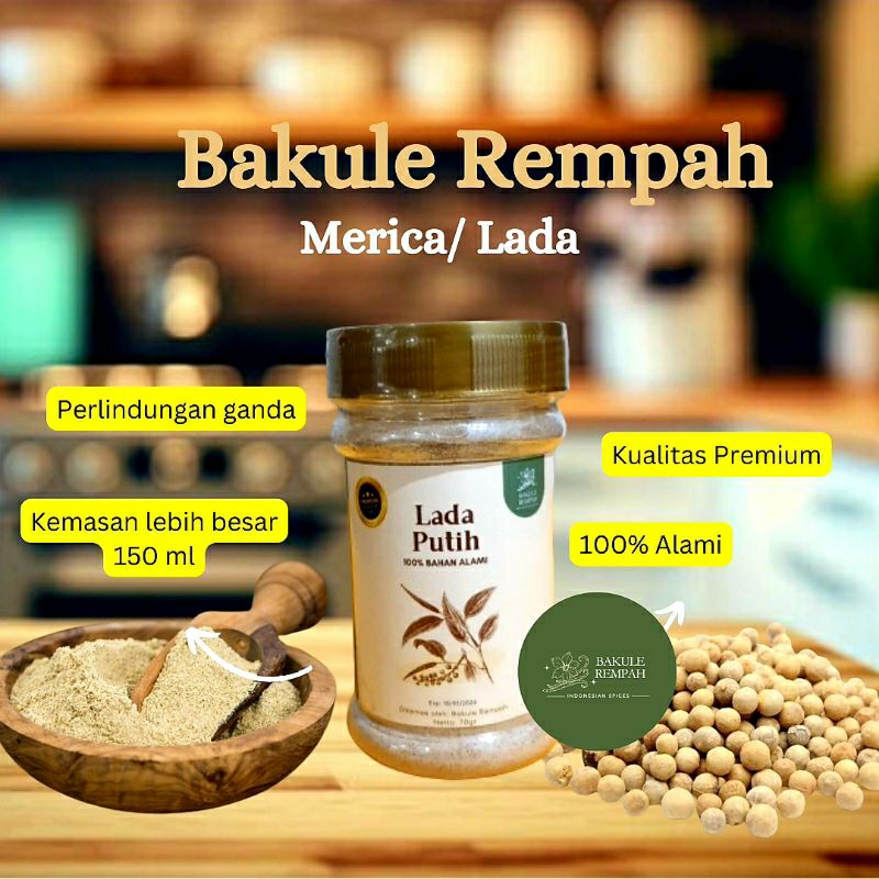 

MERICA Bumbu Dapur Bubuk Bumbu Masak LADA PUTIH MERICA MURNI ALAMI