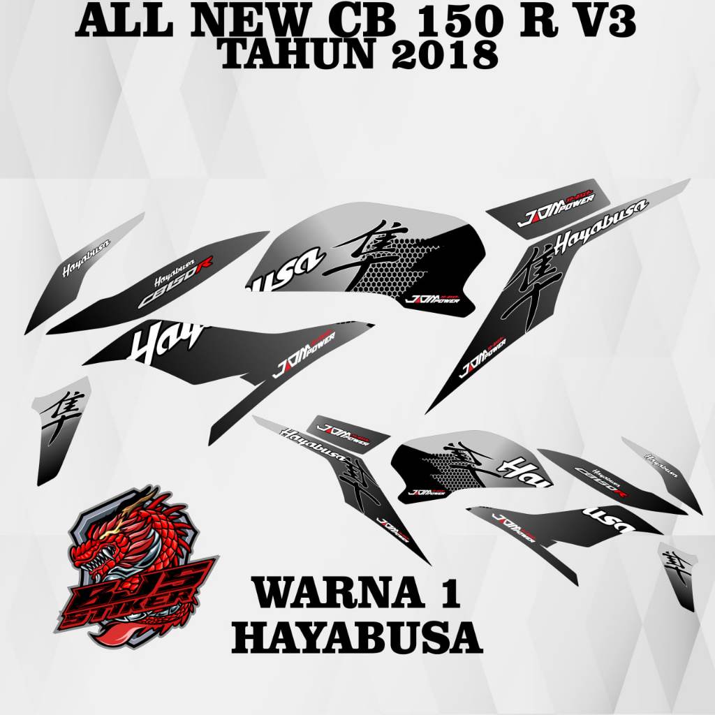Striping new cb 150 r v3 - Stiker Decal new cb 150 r v3 hayabusa 1