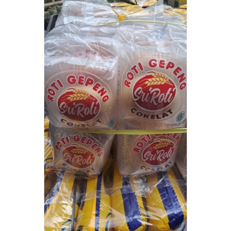 

ROTI GEPENG SRI ROTI COKELAT | PANDAN NETTO 10 PCS