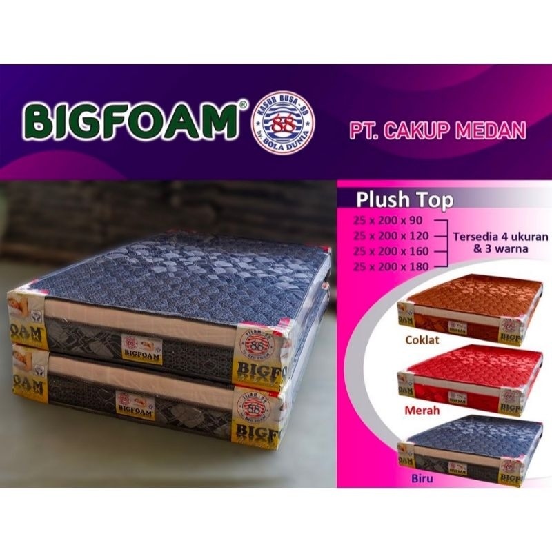 Tilam Busa Bigfoam Type Plush  Top Uk. 100/120/160/180