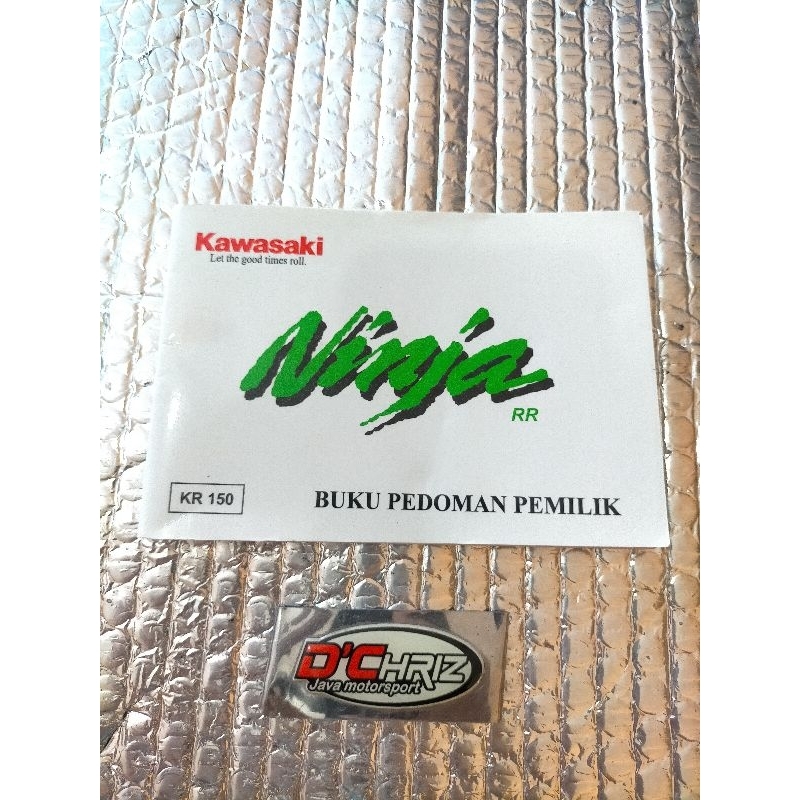 Buku pedoman pemilik manual book kawasaki ninja RR cbu KR150 KRR150