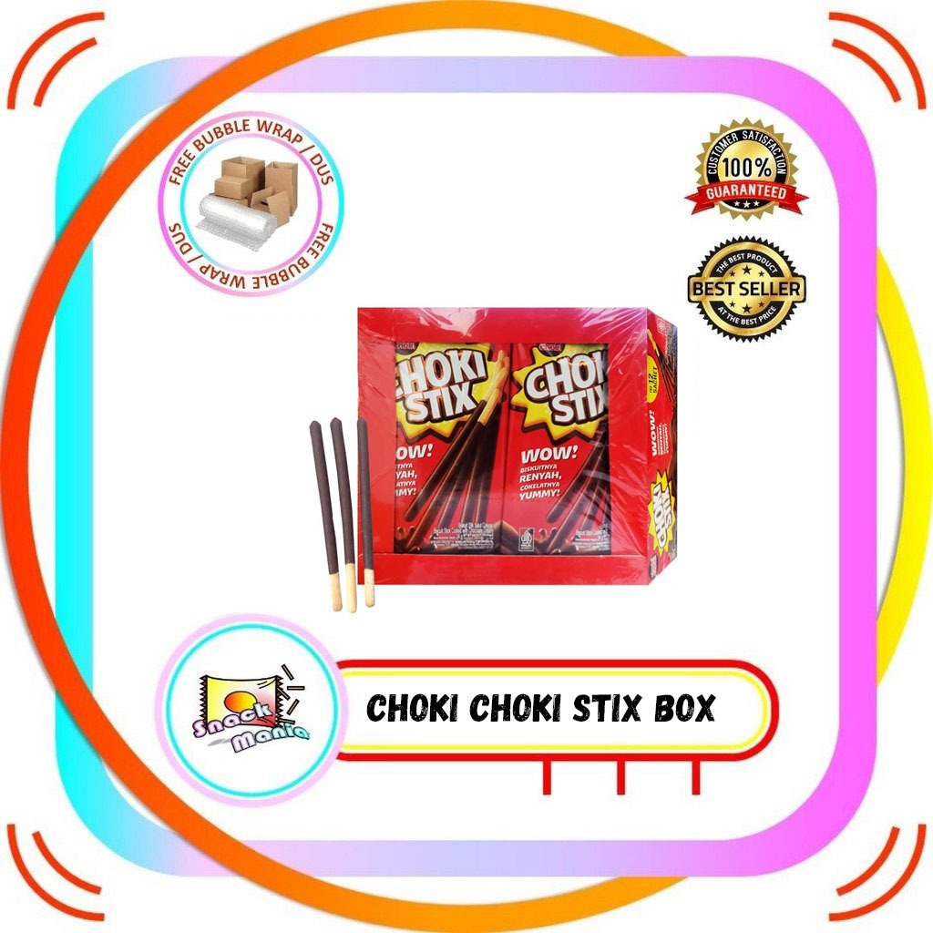 

Choki Choki Stix Chocolate Biscuit Stick 24 gr x 12 pcs BOX