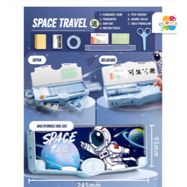 

Tempat Pensil Multifungsi Kotak Pensil Anak Lengkap Peruncing Gunting Isolasi Terlaris