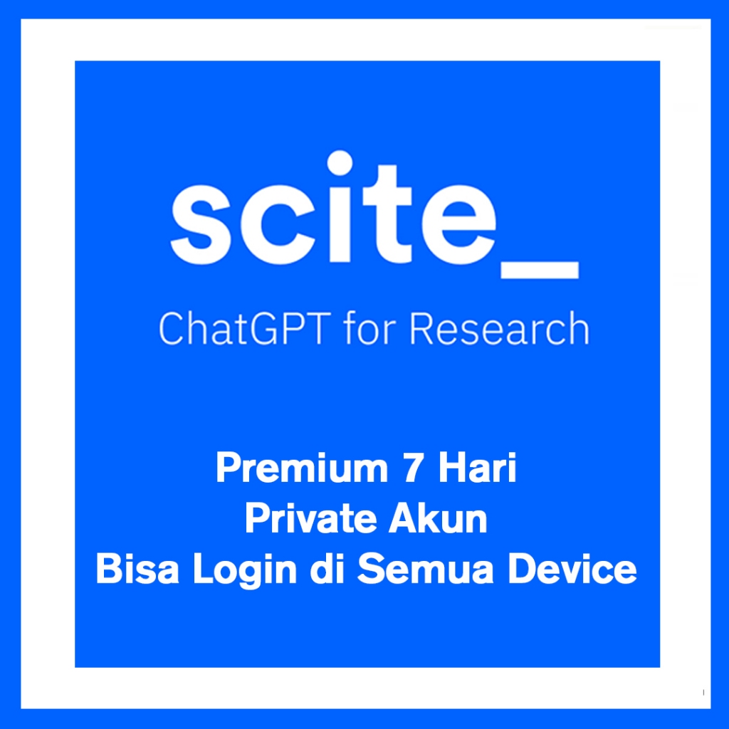 Scite Ai - ChatGPT For Research Premium 7 Hari