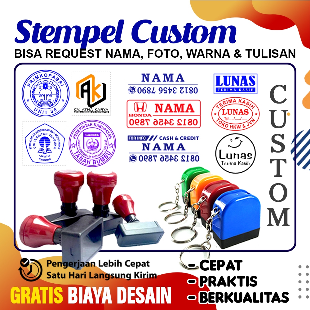 

Stempel Flash Otomatis Logo Lunas Nama Tanda Tangan