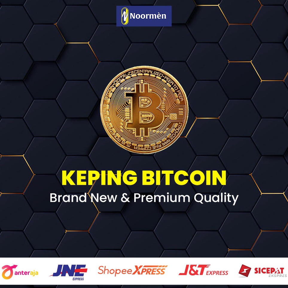 KODE W42B Bitcoin Coin Fisik Berbahan Logam Premium Quality