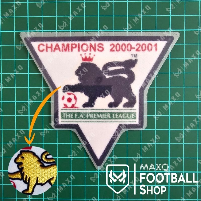 PATCH JERSEY LIGA INGGRIS PREMIER GOLD CHAMPIONS 2000/2001 MANCHESTER UTD