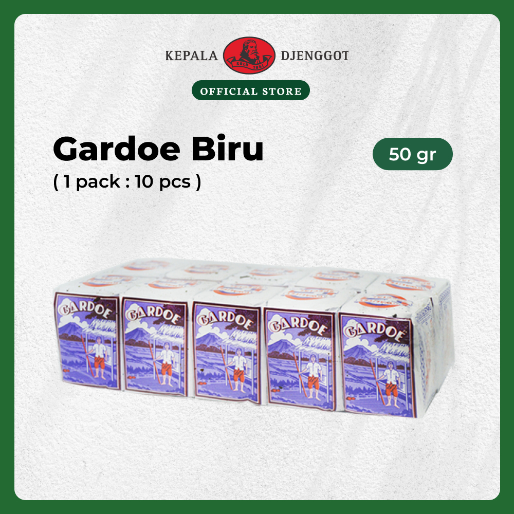 

Kepala Djenggot Gardoe Biru 40 gr ( 1 pack : 10 pcs ) - Teh Tubruk Seduh