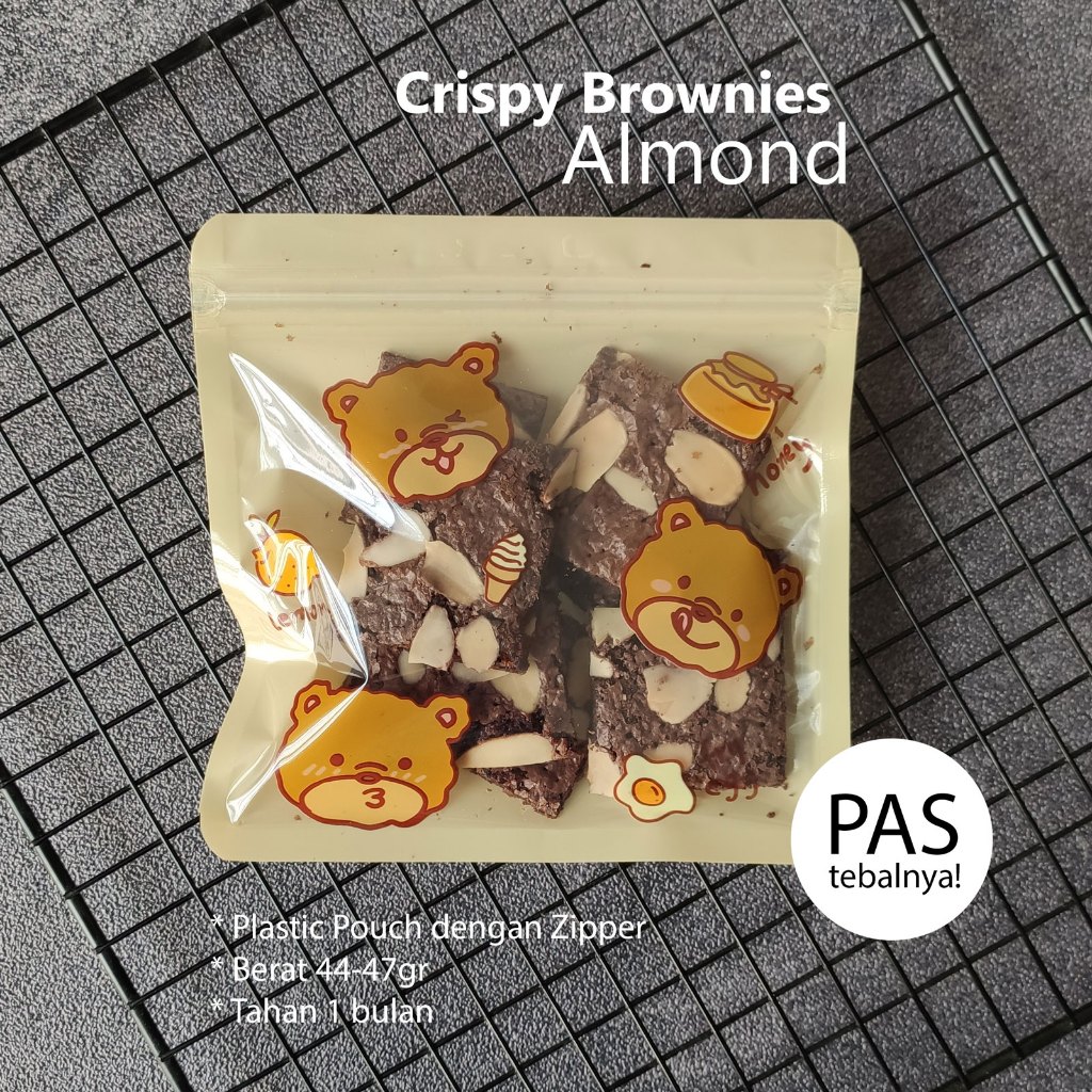 

Brownies Crispy Almond Keju Mini Pinki Pie