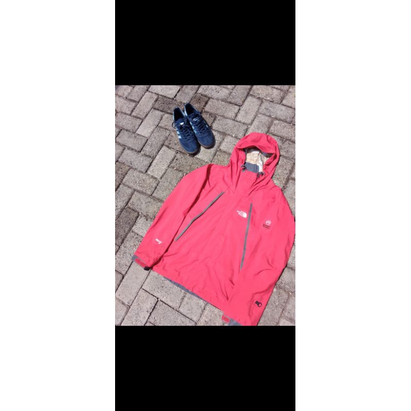 jaket tnf merah