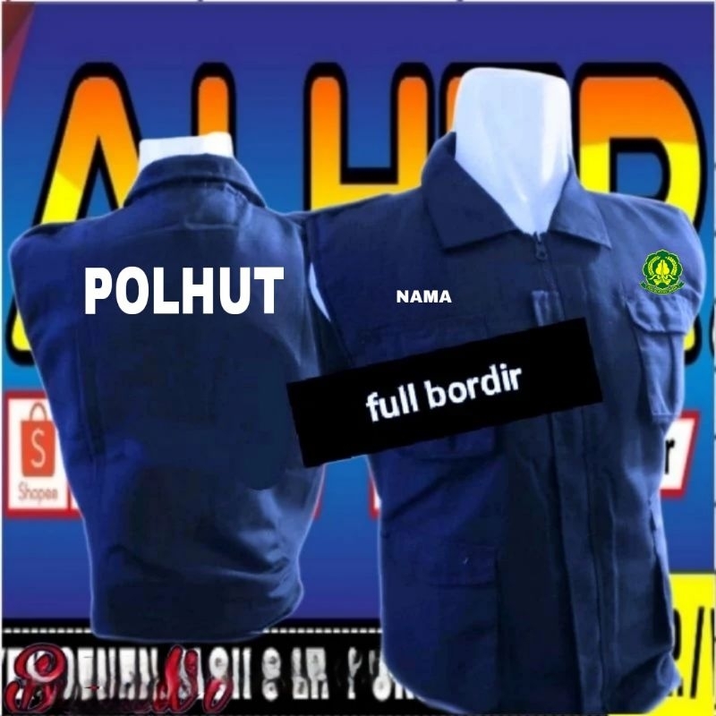 rompi polhut rompi polisi hutan Rompi polisi kehutanan rompi kerja polhut rompi kerah polhut