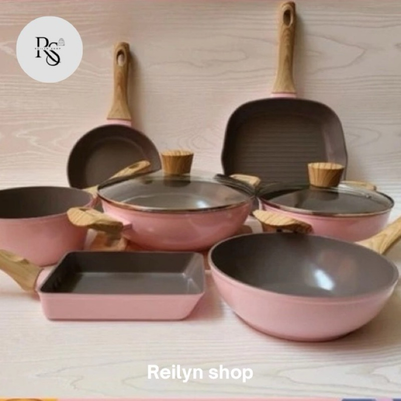 Cypruz Set Pink Cookware Set