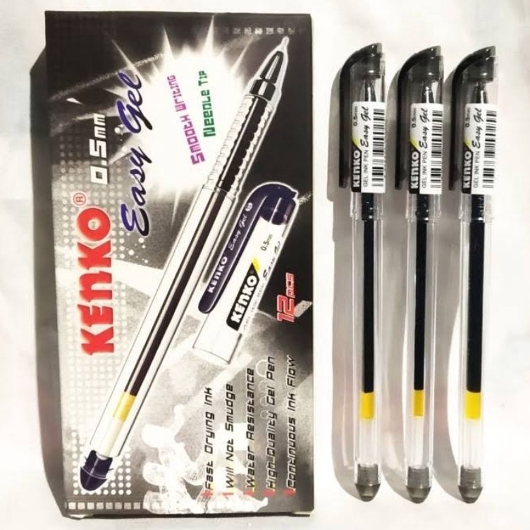 

ART H15P 12 PCS PULPEN KENKO EASY GEL PEN KENKO EASY GEL PENA KENKO EASY GEL 5MM