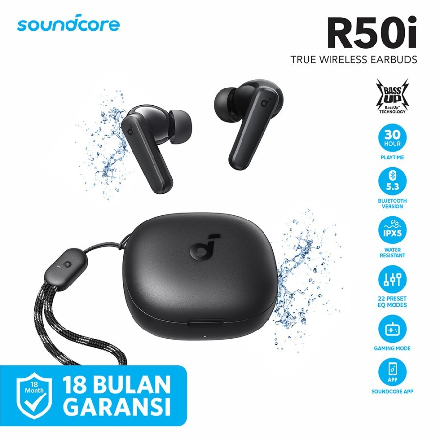 Earphone Bluetooth Soundcore Anker R50i Original 100%