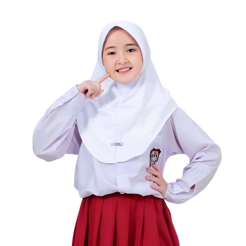 Bergo hamidah anak/Bergo anak/jilbab anak sekolah