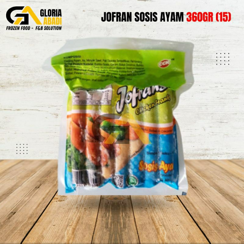 

Jofran Sosis Ayam 360gr isi 15