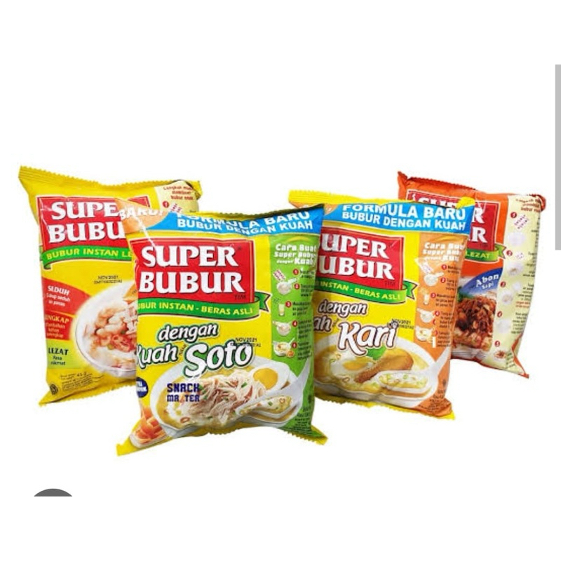 

SUPER BUBUR bubur instant aneka Rasa