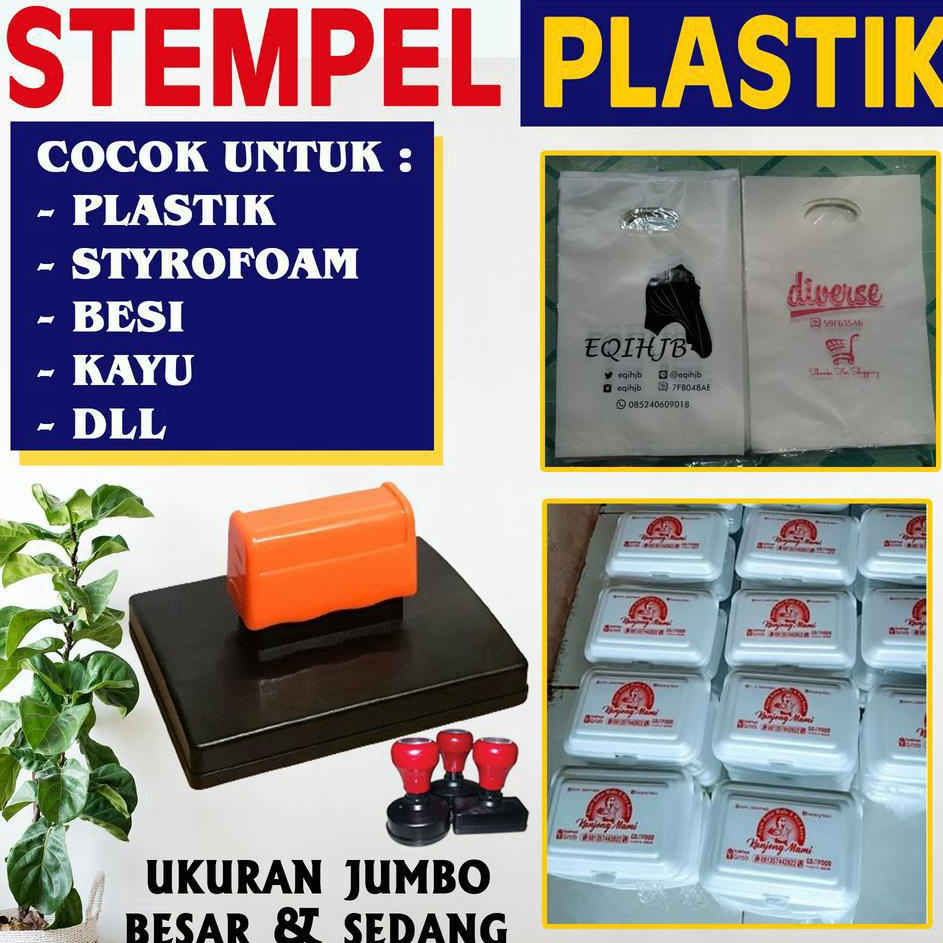 

Produk Keren Stempel Flash Plastik Tinta Permanen Waterproof