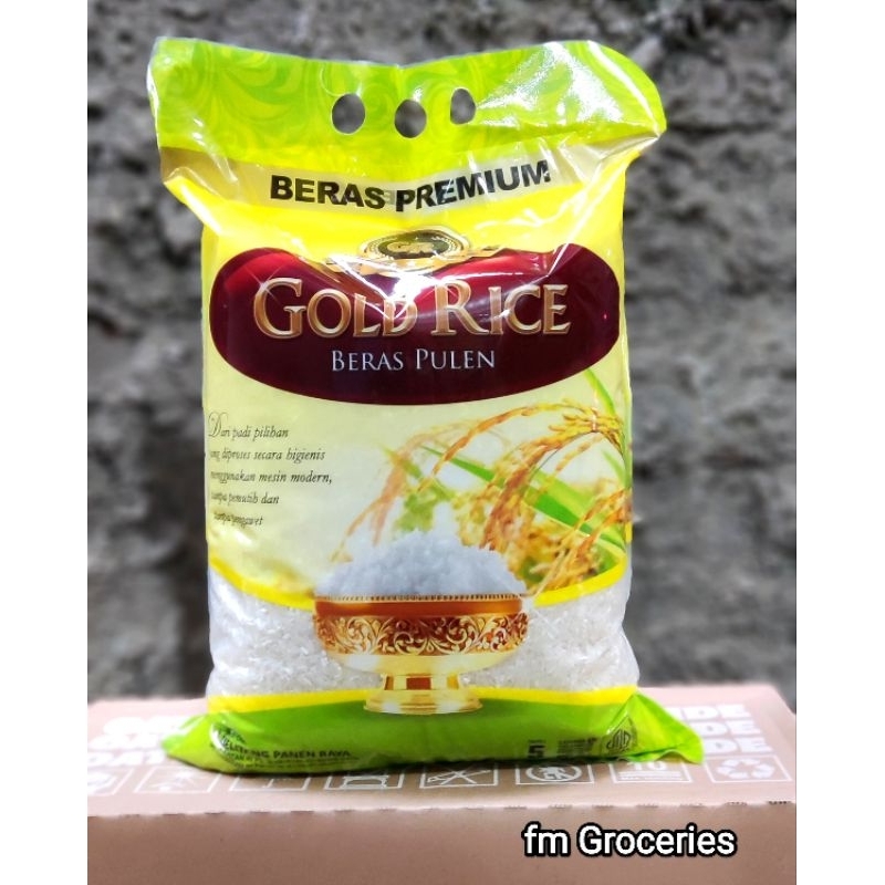 Beras Gold Rice 5 kg | beras premium Gold Rice 5 kg