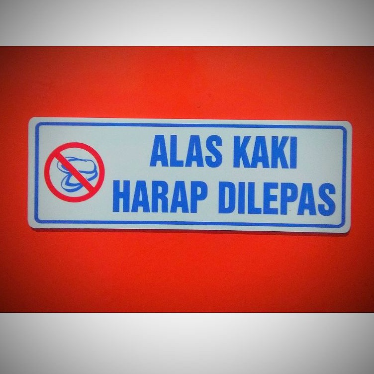 

Diskon Viral Akrilik Sign label alas kaki harap dilepas