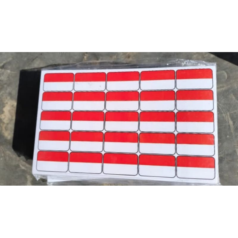 

Stiker Merah putih Pipi merah putih 1 lembar isi 25 pcs / 24 pcs