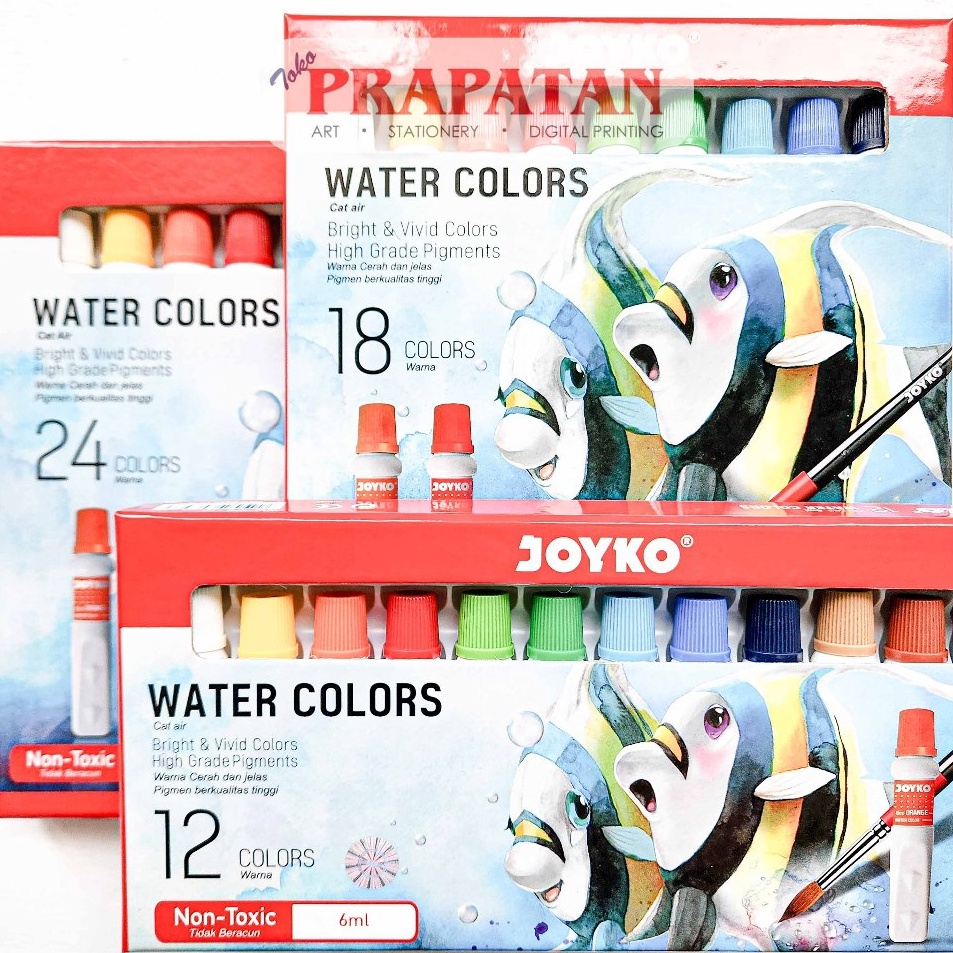

Diskon Istimewa Titi Joyko Watercolor Set 6ml Cat Air Set