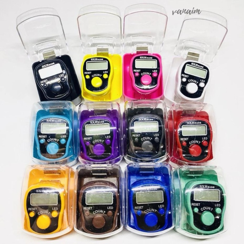 Vanaim - Tasbih Digital Counter LED | Tasbih isi Lampu | Tasbih | Dzikir | Lampu LED