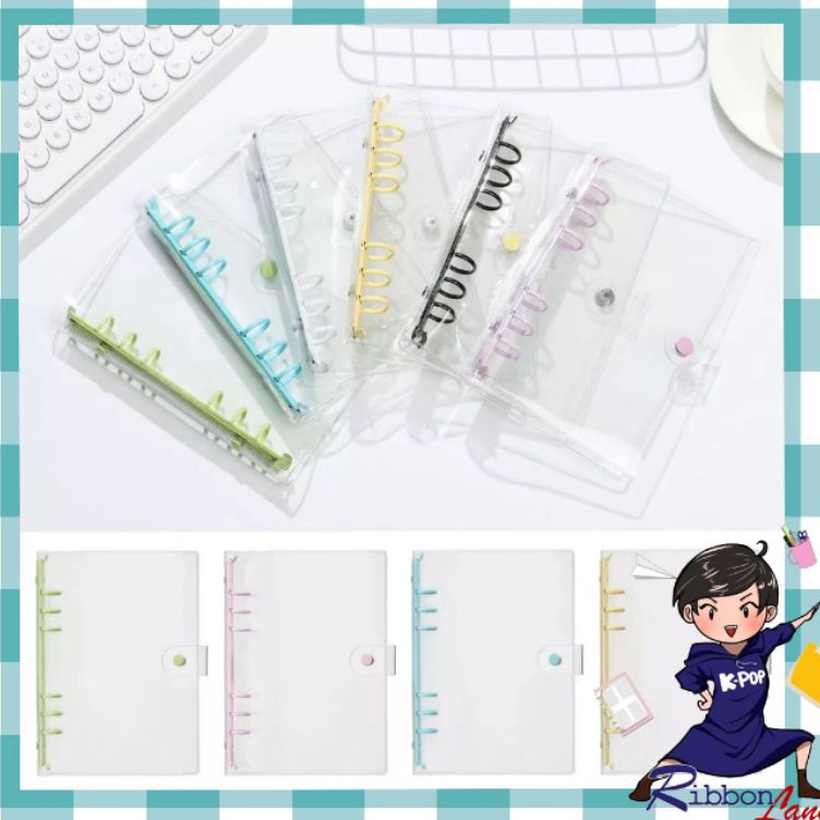 

Paling Irit A5 A6 Binder Besi Warna Transparan 6 Ring