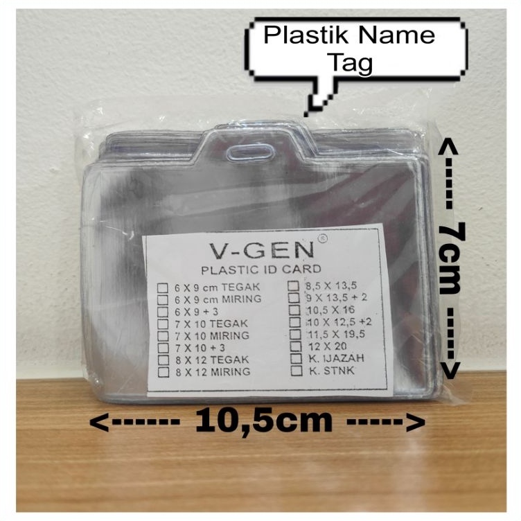 

Buy Now PLASTIK MIKA NAME TAG ID CARD 1PCS