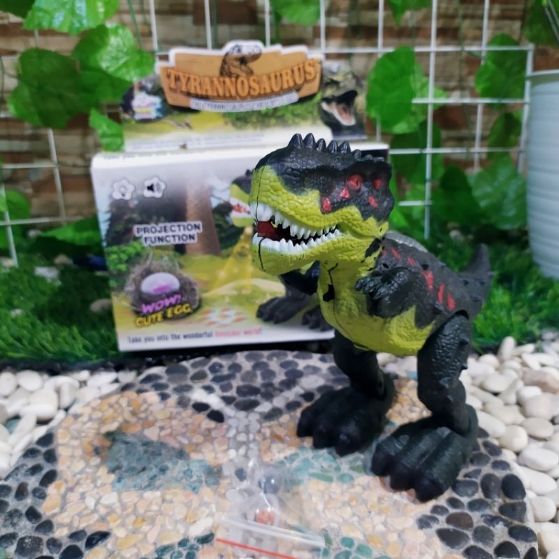 Mainan Dinosaurus Trex Bisa Jalan Suara Lampu Anak Edukatif Dino T-Rex