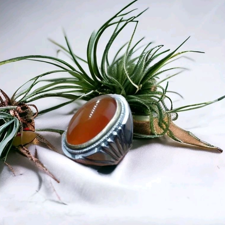 RZ Jewelry-Cincin Batu Orange Raflesia